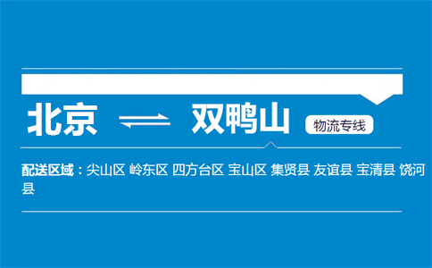 优质北京到双鸭山物流专线